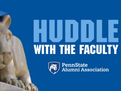 The Alumni Association's Huddle with the Faculty series begins its 25th season on Sept. 2, when the 2017-18 Penn State Laureate, Andrew Belser, will lead a discussion on the FaceAge project.-Speaker series to feature Center people and projects